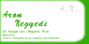 aron negyedi business card